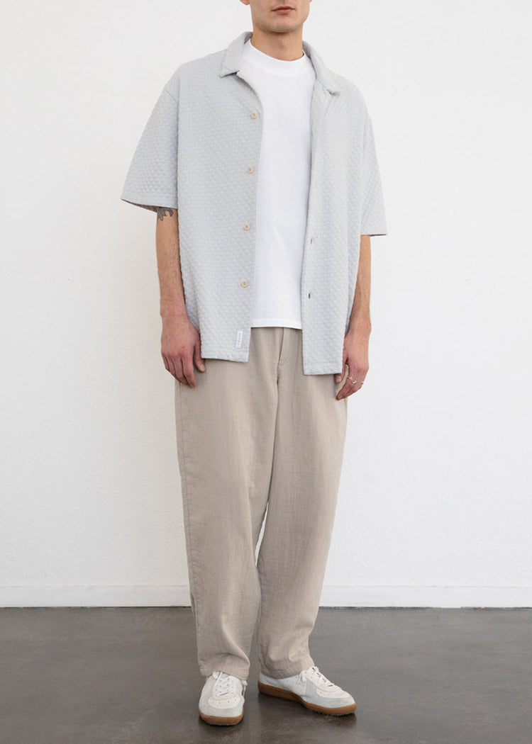 Rotholz Moonlight Grey Knit Bowling Shirt