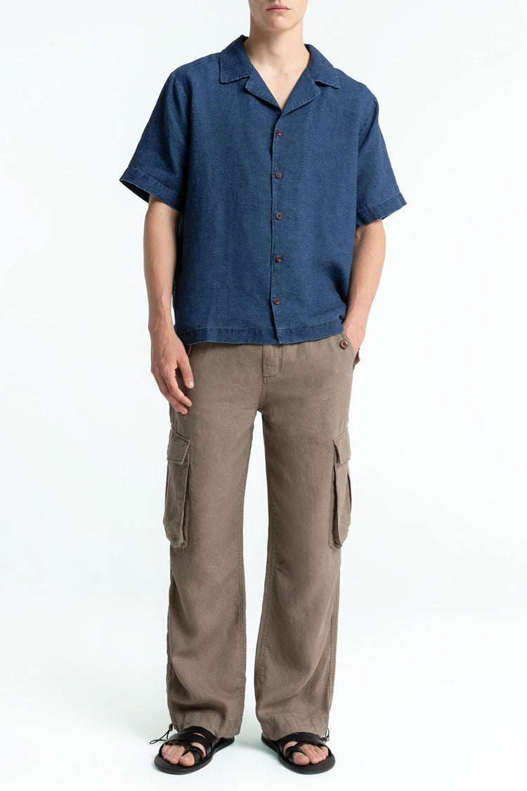 Kings of Indigo Indigo Linen Arkin Shirt