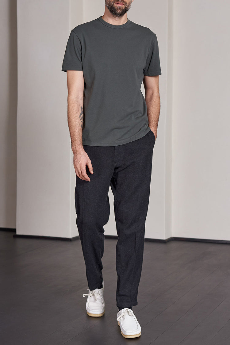 About Companions Black Olive Eco Pique Liron T-Shirt