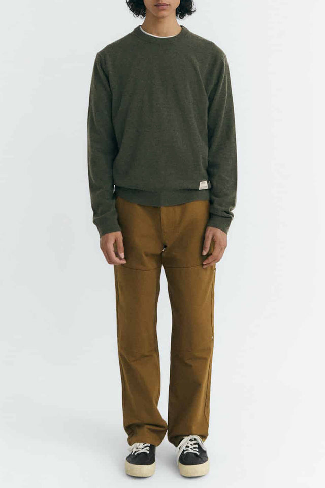 Thinking Mu Dark Green Lucien Knitted Sweater