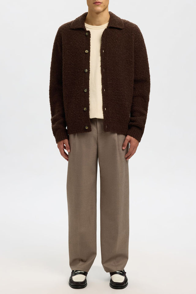 Selected Demitasse Loyd Knit Buckle Polo Cardigan