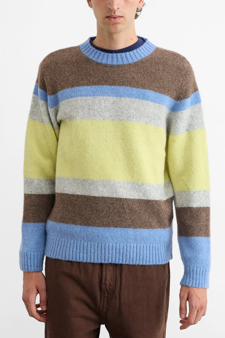Edmmond Studios Yellow Striped Glasgow Sweater