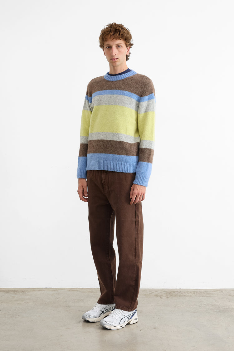 Edmmond Studios Yellow Striped Glasgow Sweater