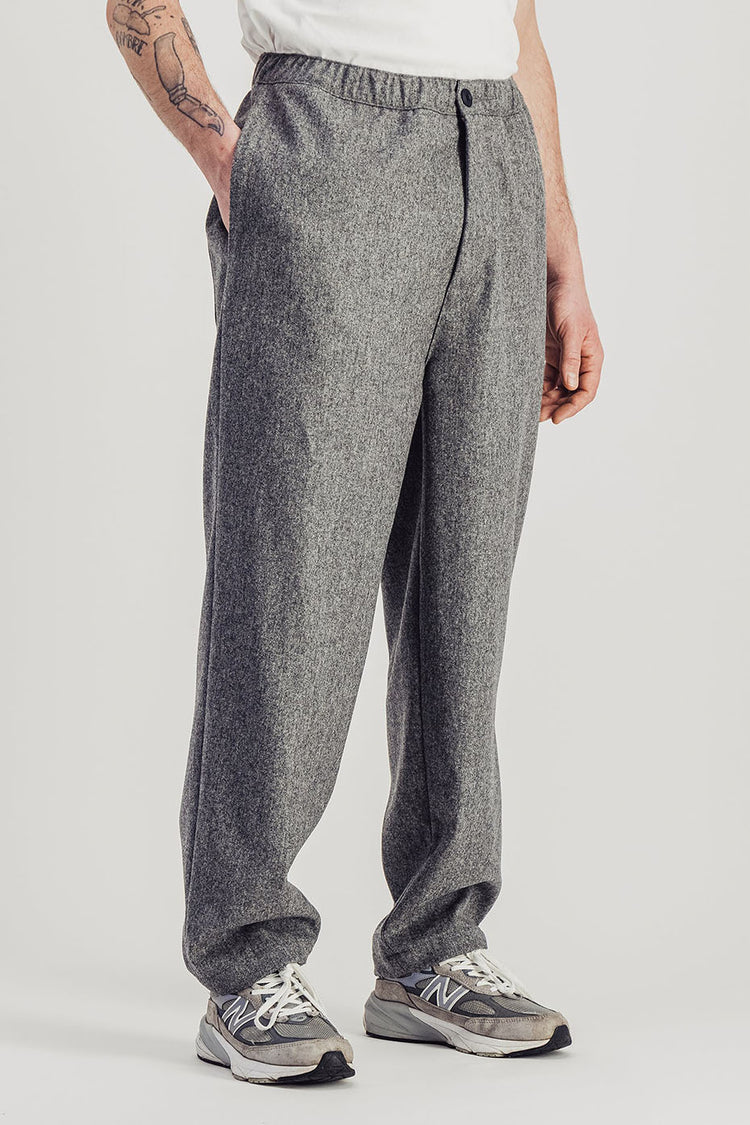 Parages Light Grey Melange Nomad Flannel Pants