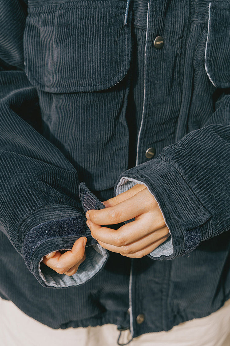 Kappy Navy Corduroy Mountain Jacket