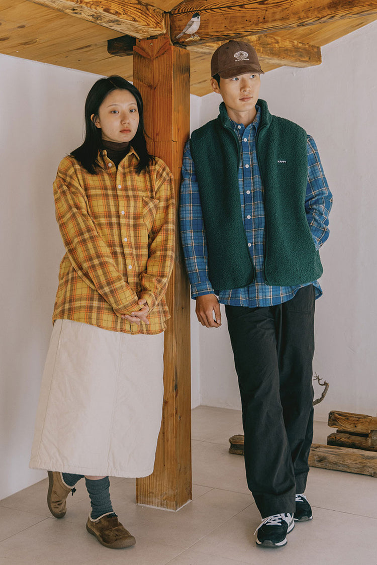 Kappy Deep Green Fleece Zipper Vest