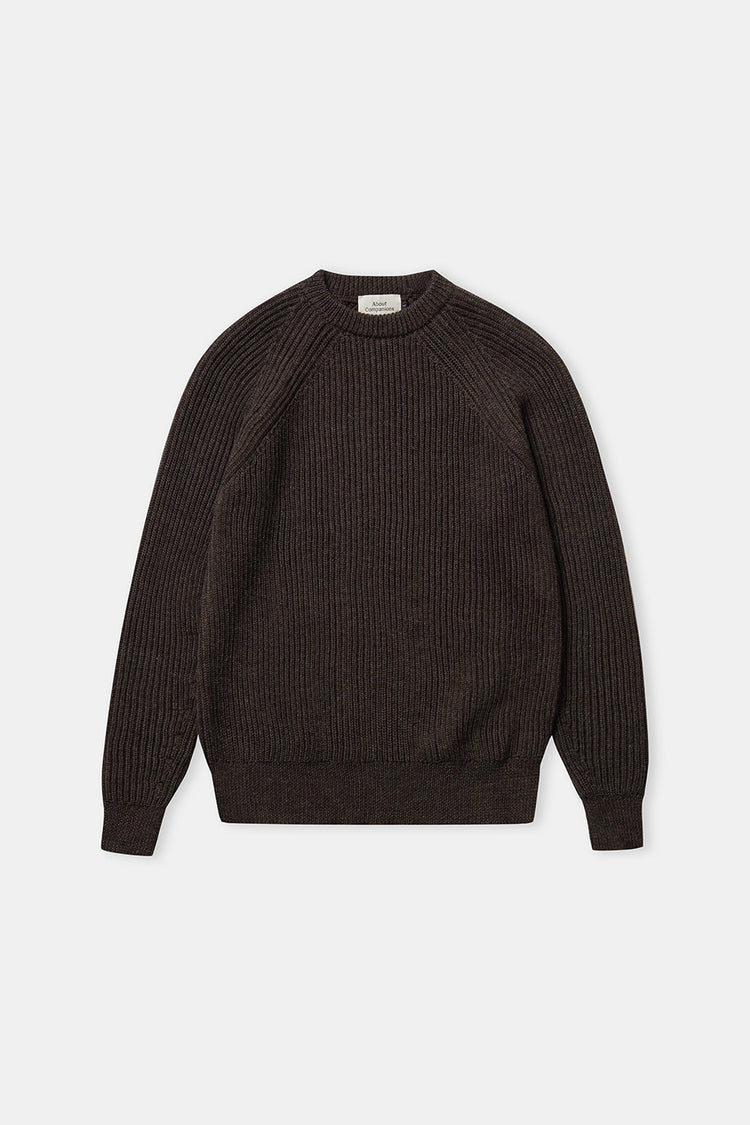 About Companions Brown Undyed Eco Alpaca Nord Jumper