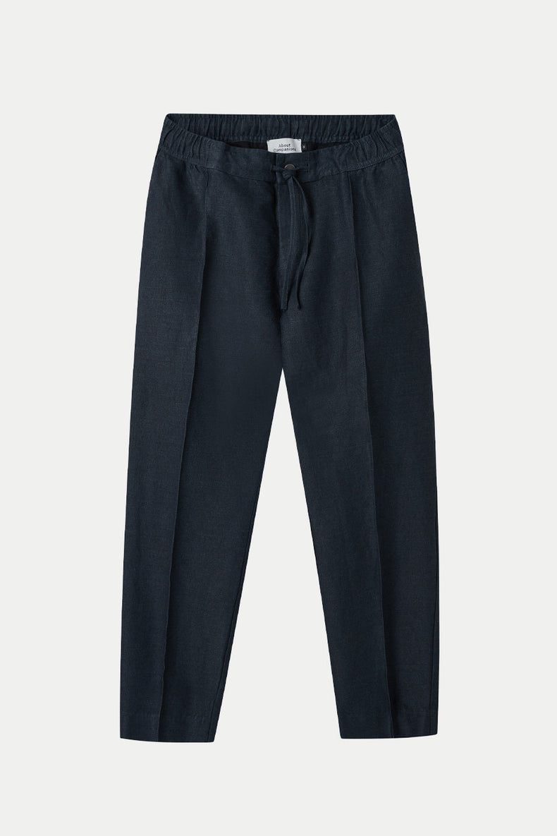 About Companions Deep Sea Navy Eco Flannel Magnus Trousers