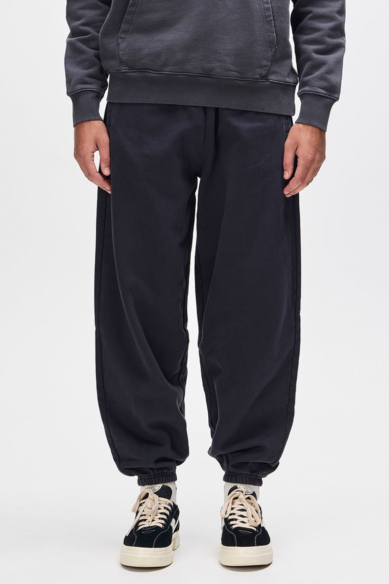 Deus Ex Machina Black Shield Garment Dyed Track Pant
