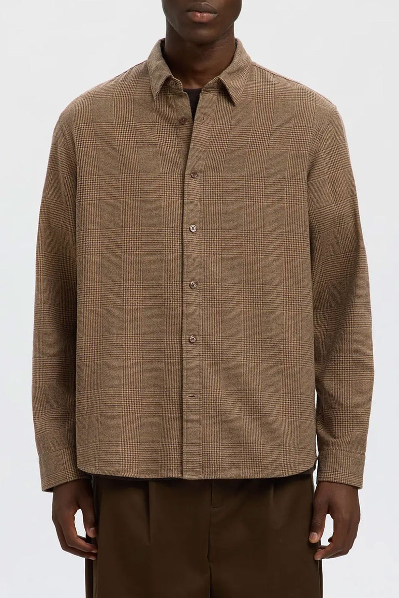 Selected Demitasse Noah Brushed Check Shirt