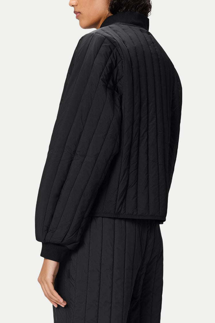 Rains Black Banja Liner Bomber Jacket