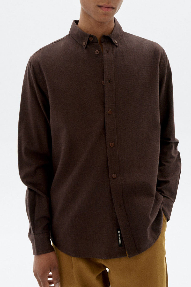 Thinking Mu Navy Oak Microchecks Ant Shirt