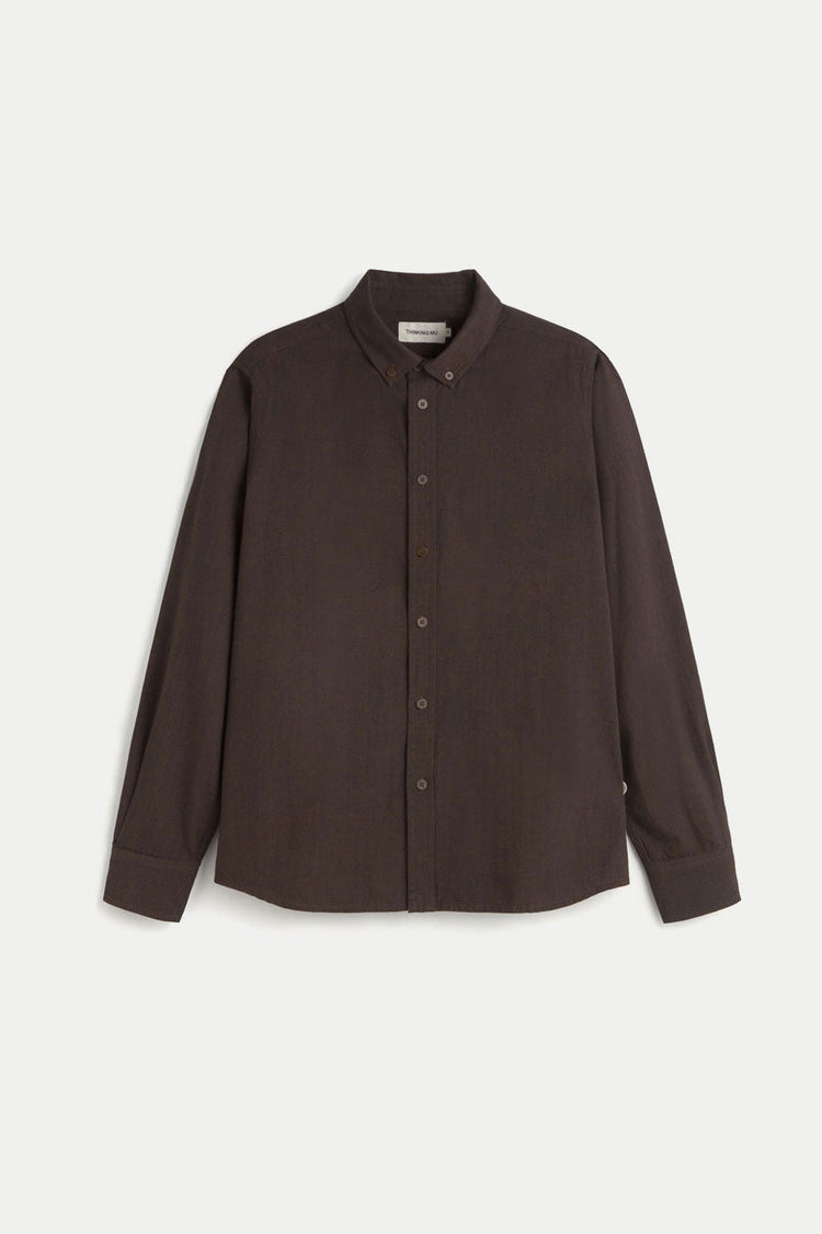Thinking Mu Navy Oak Microchecks Ant Shirt
