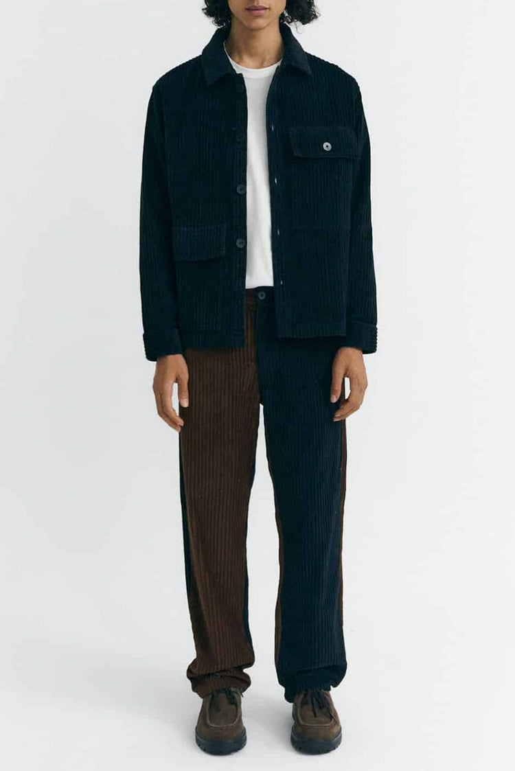 Thinking Mu Navy Corduroy Gabin Shirt