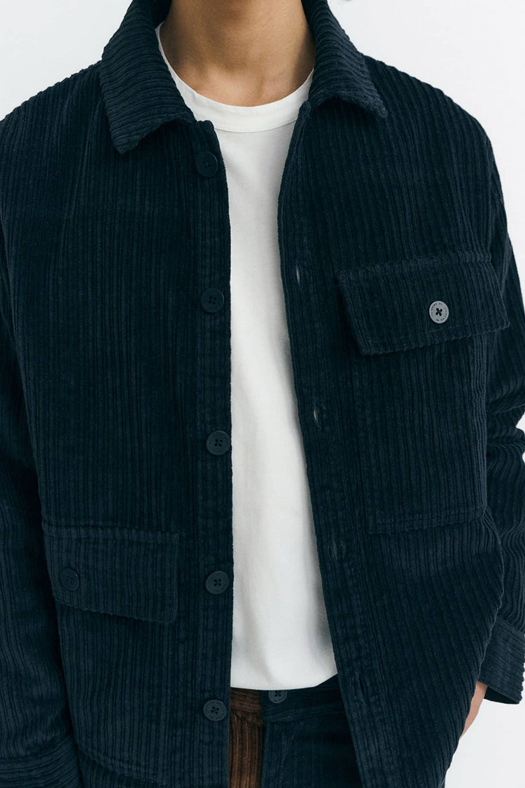 Thinking Mu Navy Corduroy Gabin Shirt
