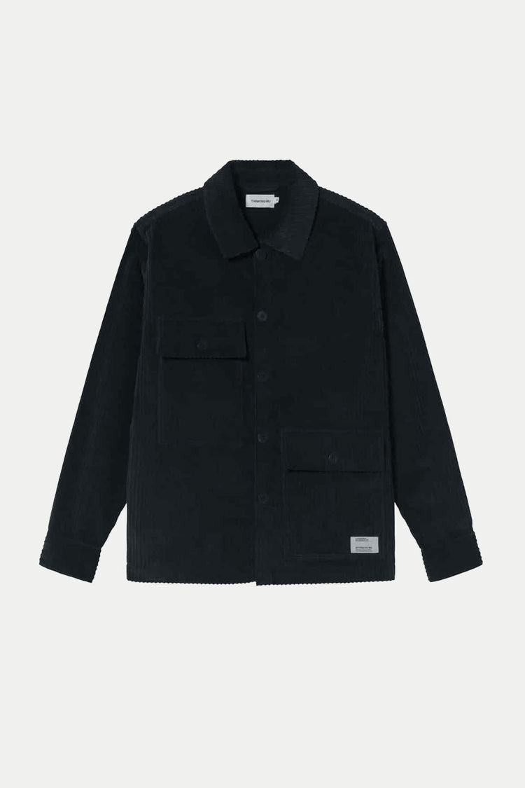 Thinking Mu Navy Corduroy Gabin Shirt