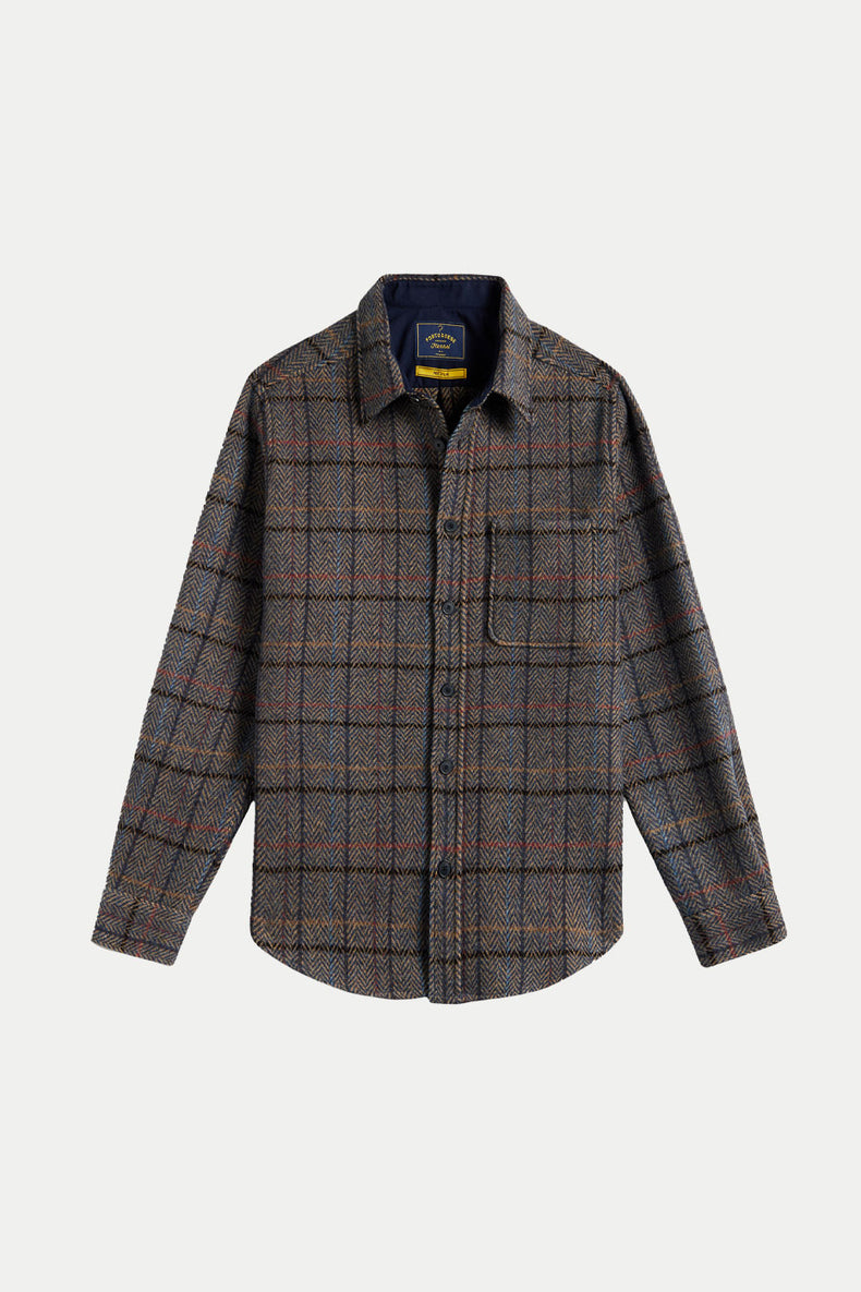 Portuguese Flannel Blue Multi Type Overshirt