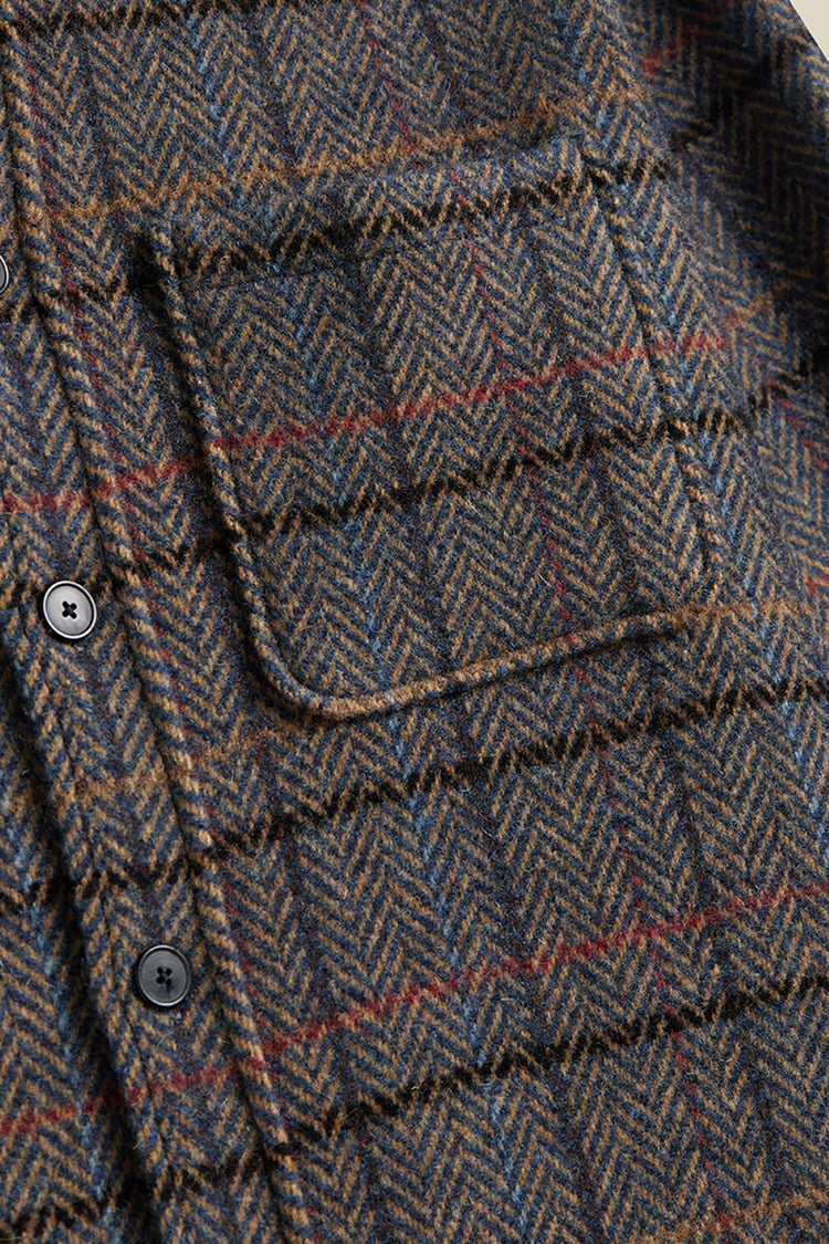 Portuguese Flannel Blue Multi Type Overshirt