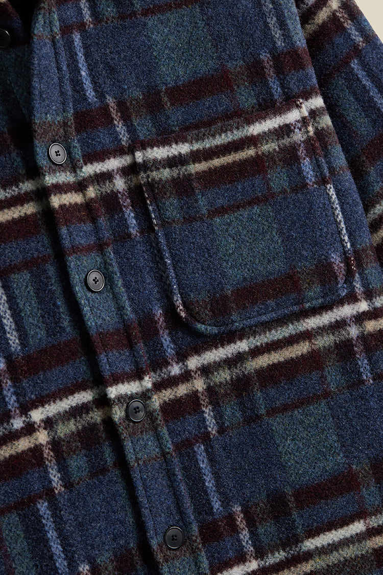 Portuguese Flannel Blue Virgo II Overshirt