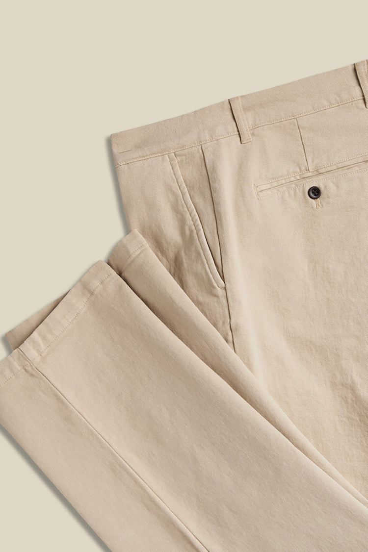 Portuguese Flannel Beige Labura Trousers