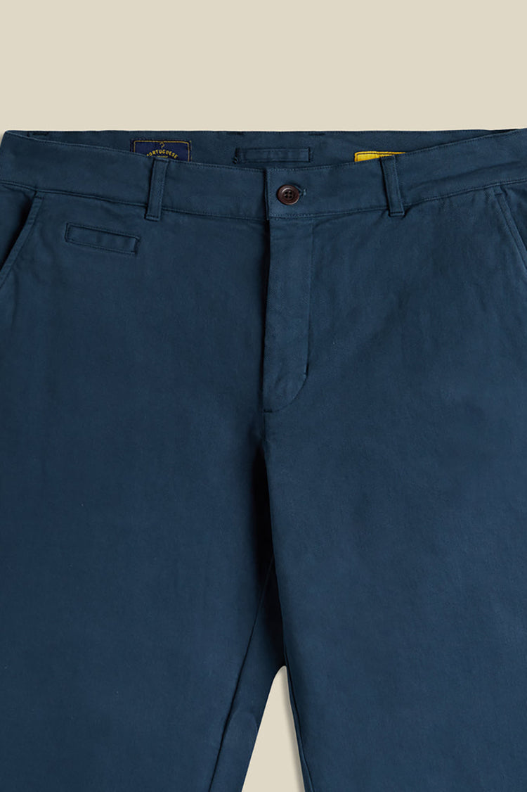 Portuguese Flannel Navy Labura Trousers