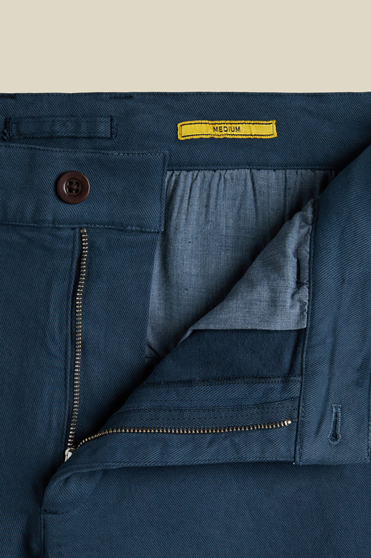 Portuguese Flannel Navy Labura Trousers