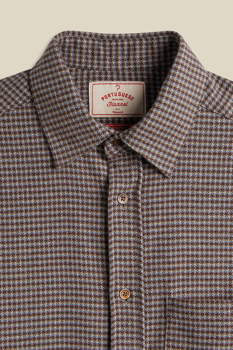 Portuguese Flannel Blue Bordeaux Dylan Shirt