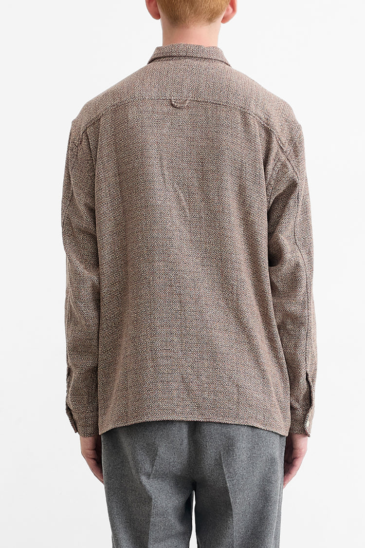 Grey Melange Blurred Landscape Shirt