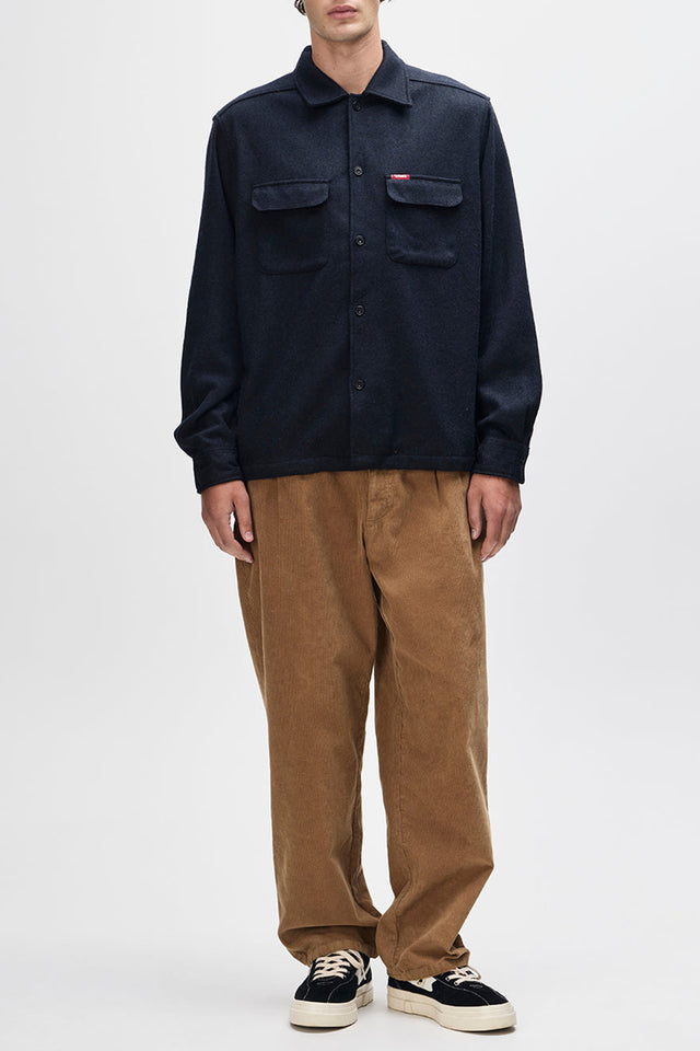 Black Clayton Wool Shirt