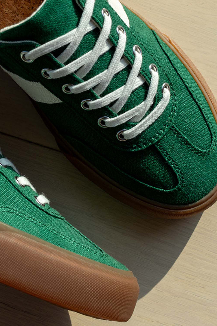 Collective Canvas Sage Ecru Veld Hemp Trainers Mens