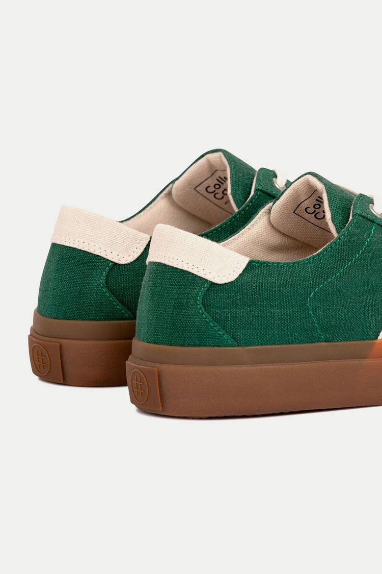Collective Canvas Sage Ecru Veld Hemp Trainers Mens