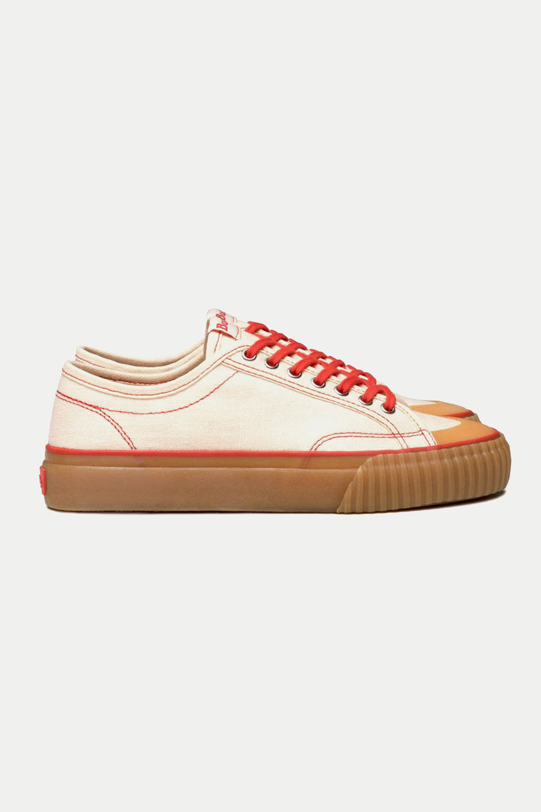 Collective Canvas Off White Red Buddy x CC Trainers Mens
