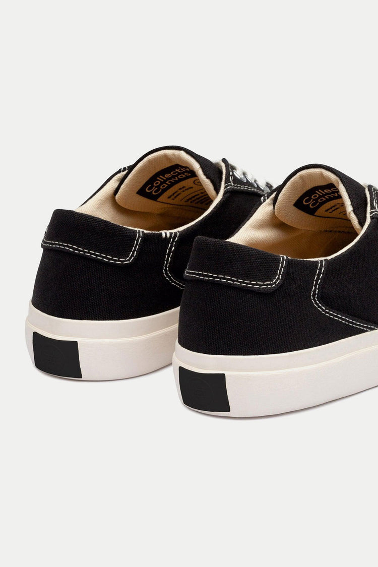 Collective Canvas Black White Bal Trainers Mens