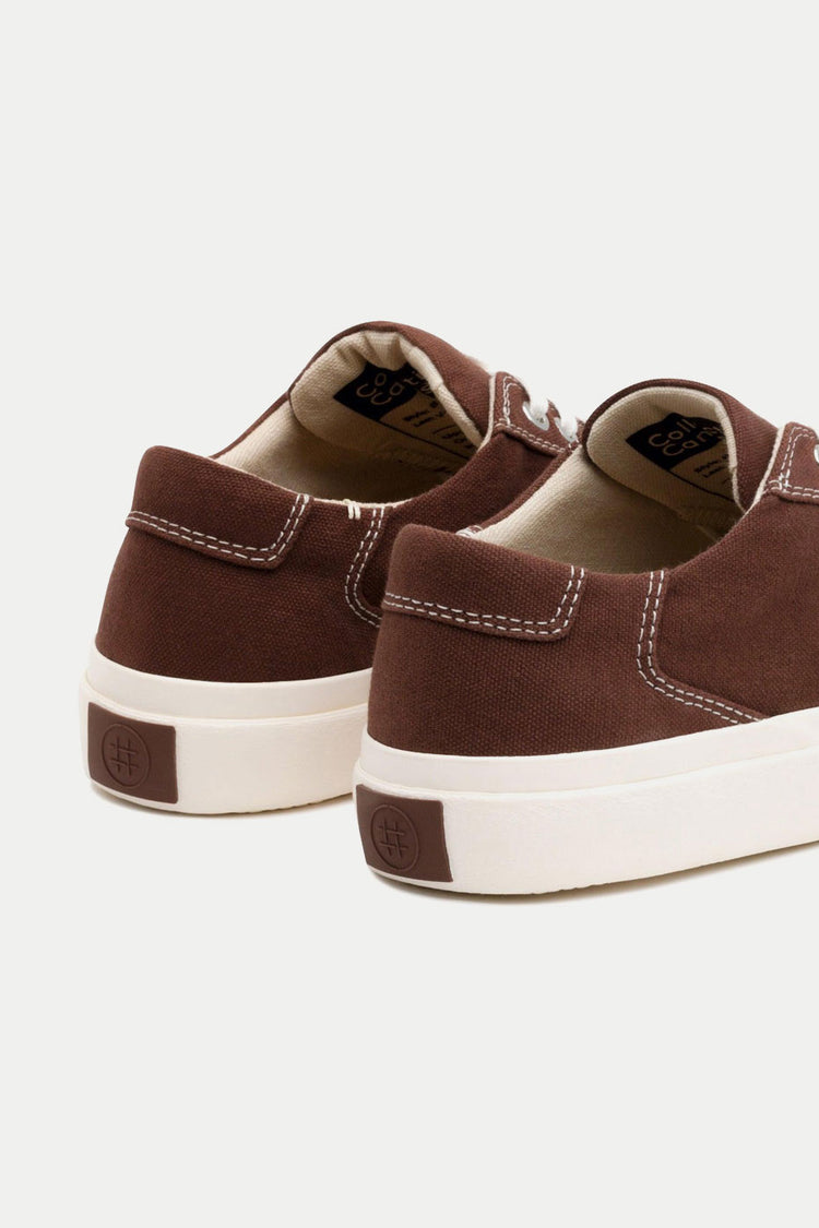 Collective Canvas Cappuccino Bal Trainers Mens