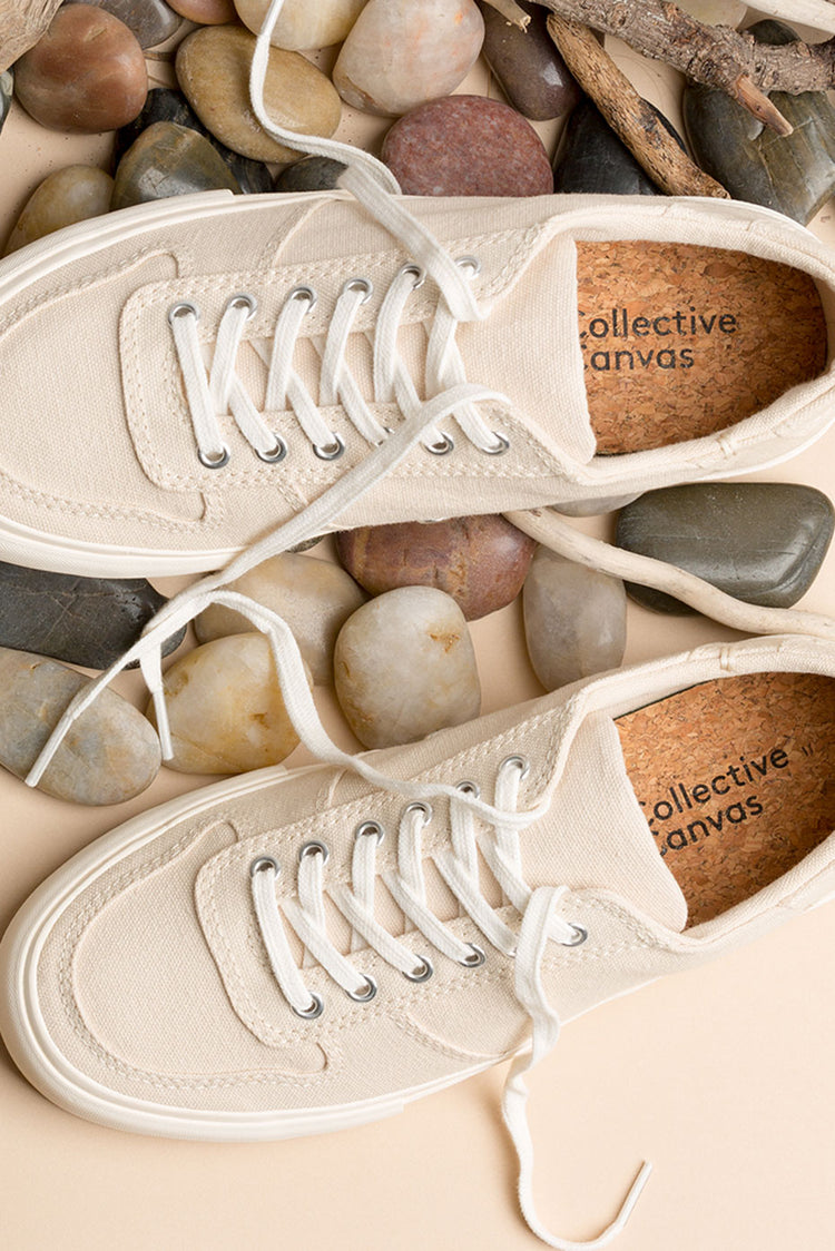 Collective Canvas Natural Bal Trainers Mens