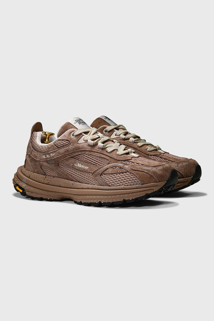 The Mercer Brand Brown The Re-Run Vibram Trainers Mens