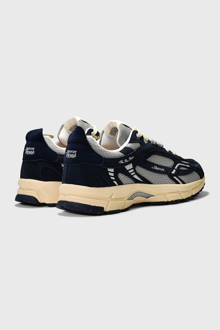 The Mercer Brand Navy The Re-Run Vintage Trainers Mens