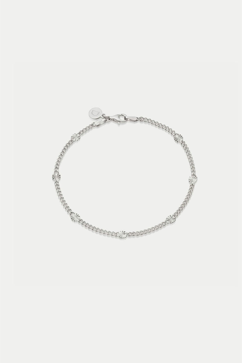Daisy London Silver Estée Lalonde Sunburst Chain Bracelet