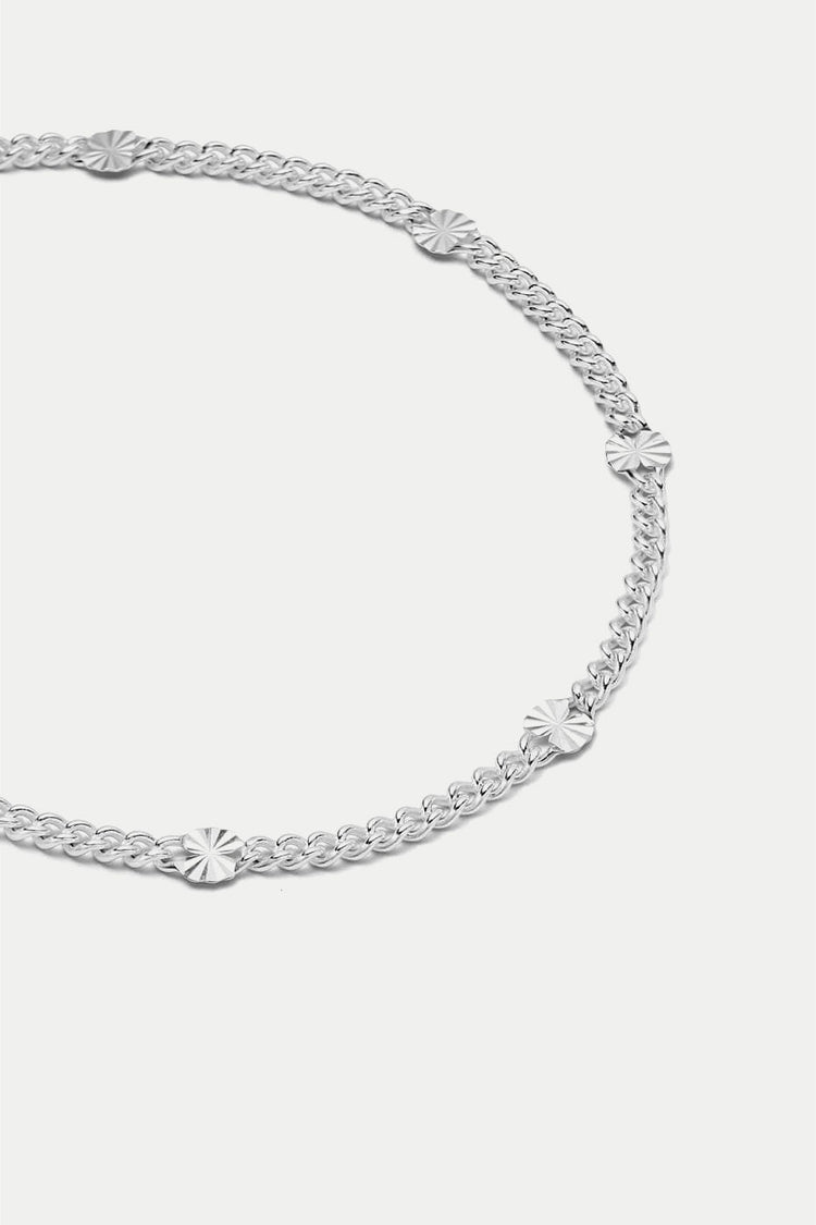 Daisy London Silver Estée Lalonde Sunburst Chain Bracelet