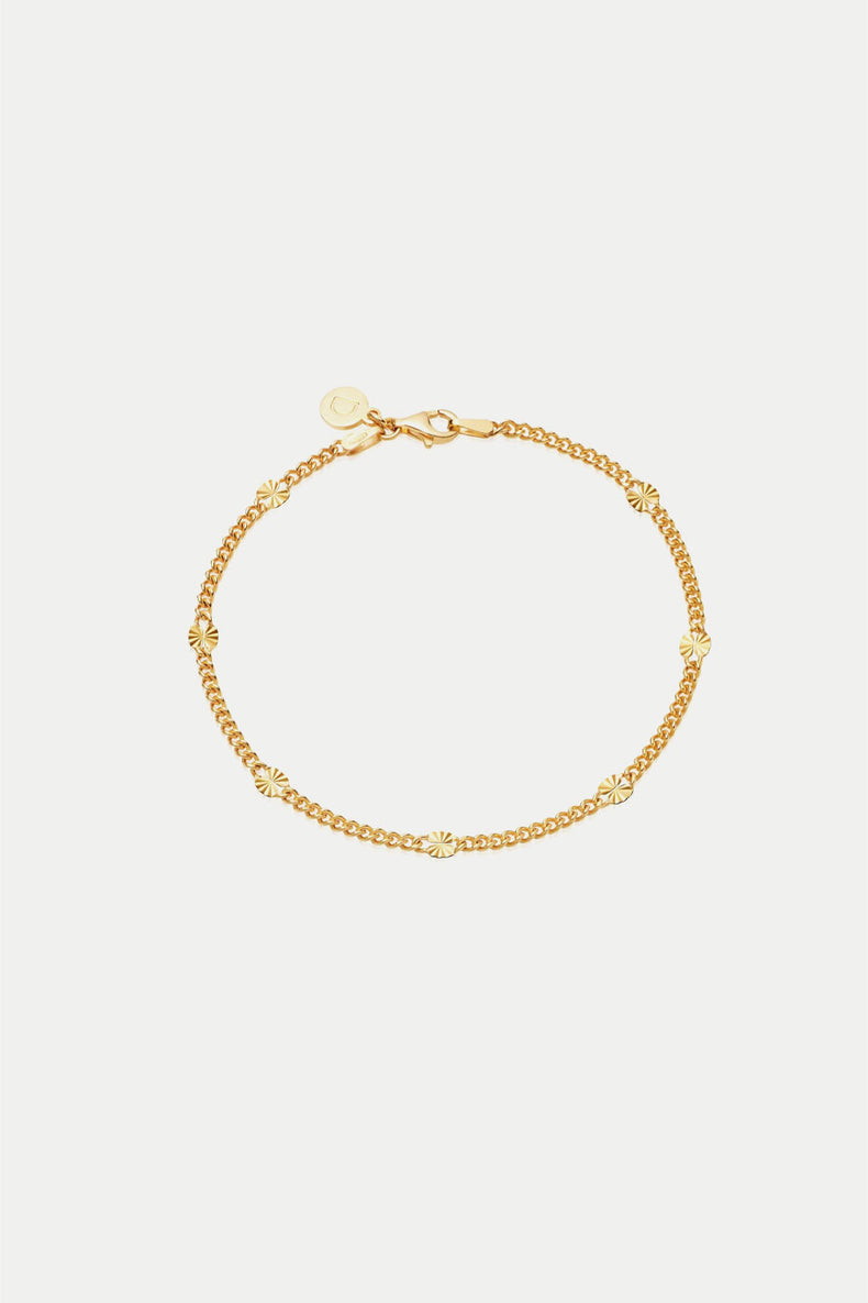 Daisy London Gold Plate Estée Lalonde Sunburst Chain Bracelet