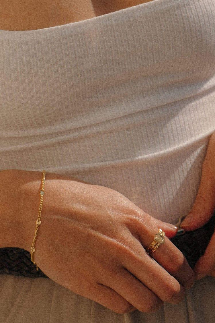 Daisy London Gold Plate Estée Lalonde Sunburst Chain Bracelet