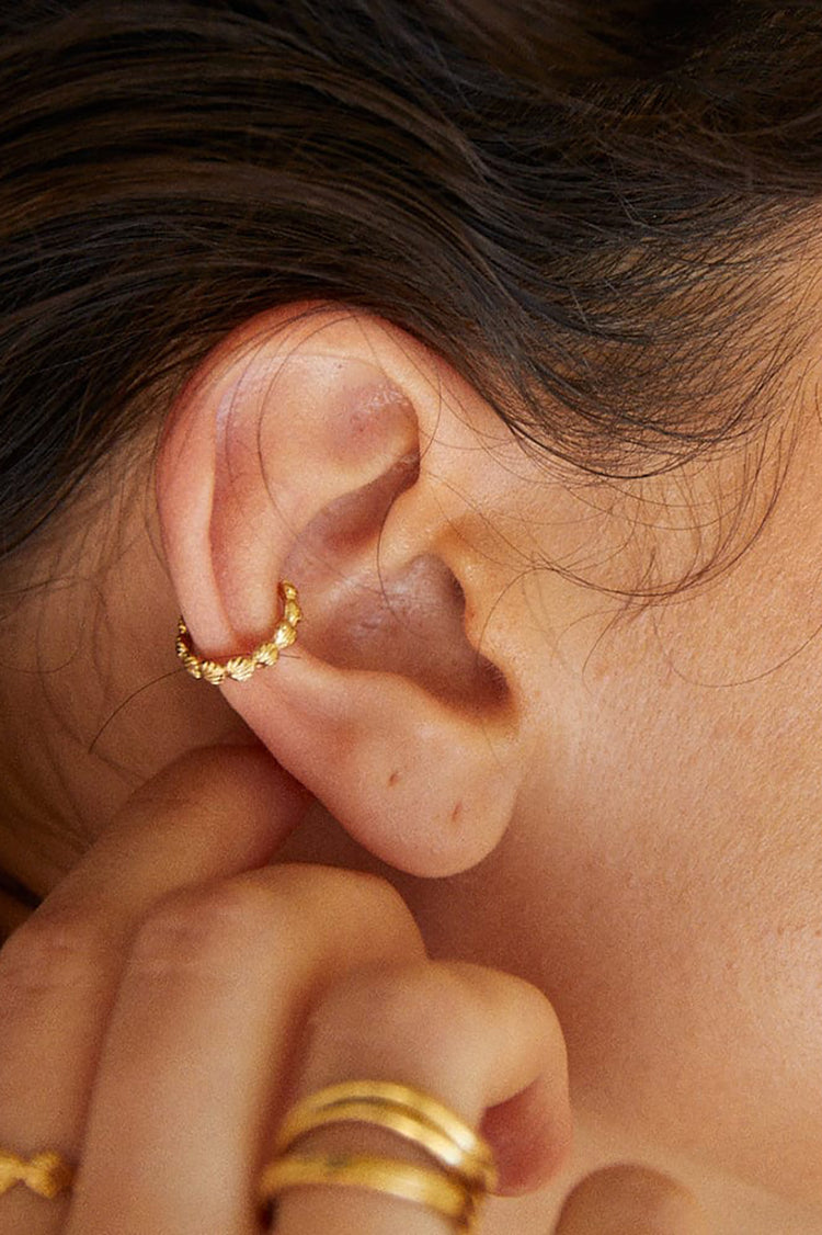 Daisy London Gold Plate Isla Shell Cuff Earring