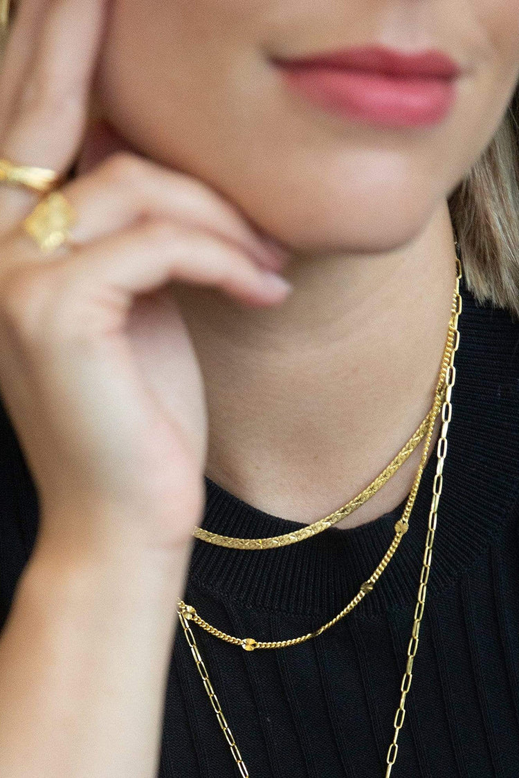 Daisy London Gold Plate 'You Give Me Light' Layering Necklace Set