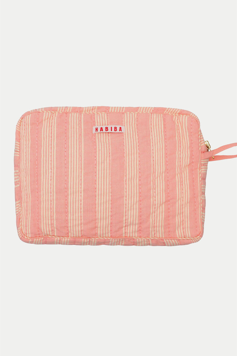 Habiba Flamingo Stockholm Stripe Toiletry Bag