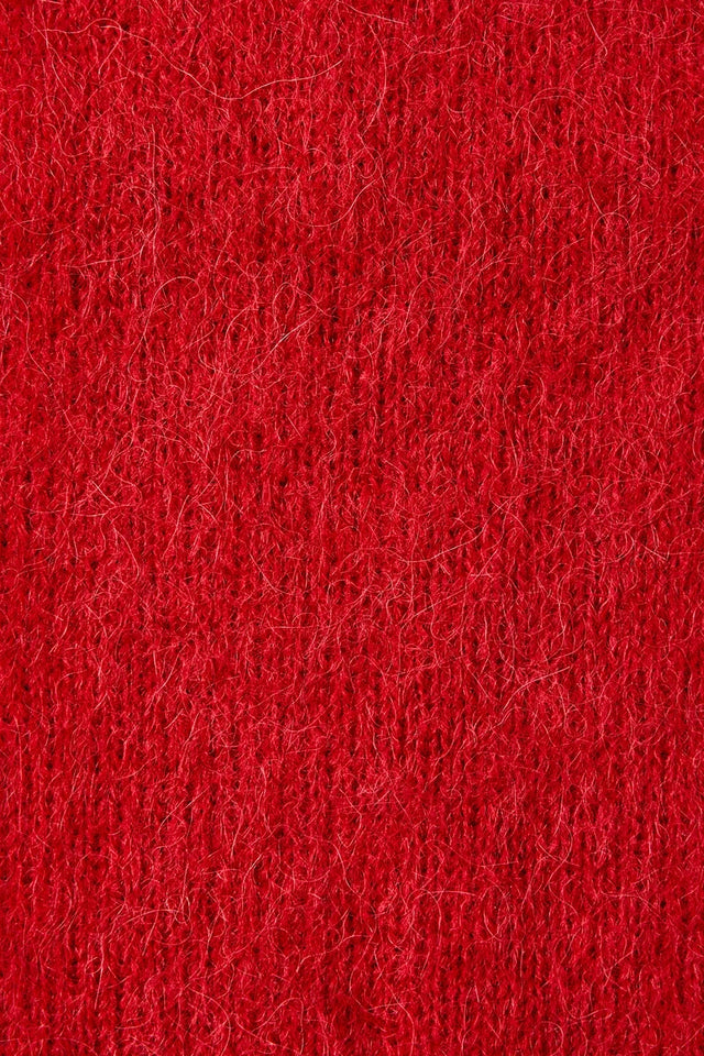 Selected Equestrian Red Fiona Alpaca Blend Scarf