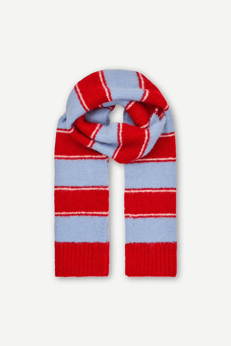 Samsøe Samsøe Haute Red Stripe Sajeanne Scarf