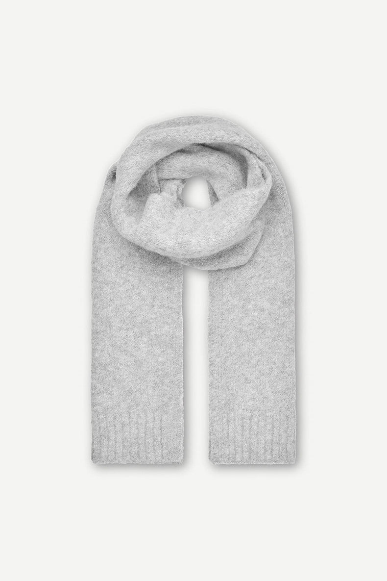 Samsøe Samsøe Light Grey Melange Sajeanne Scarf