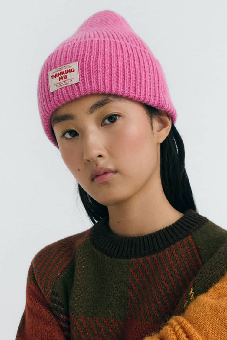 Thinking Mu Pink Amor Beanie