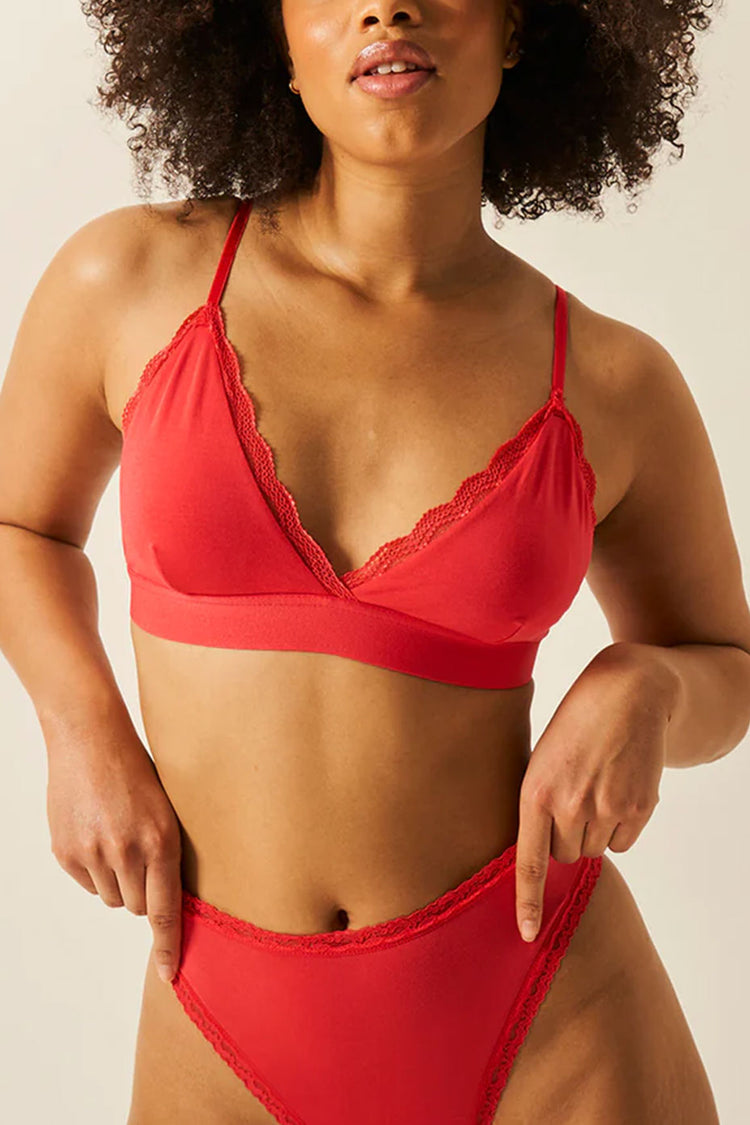 Stripe & Stare Hibiscus Lace Bralette