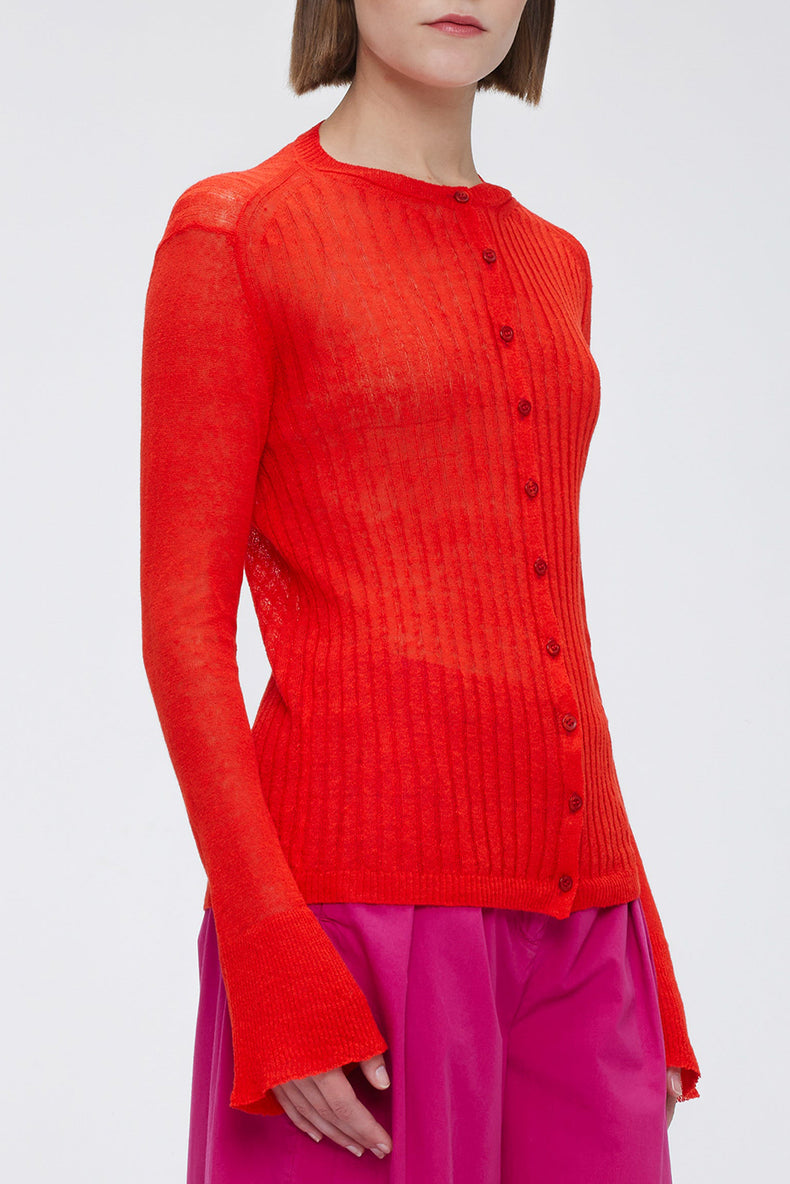 Our Sister Red Keiko Cardigan